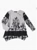 Ladies Trees Printed Knit Fashion Top 